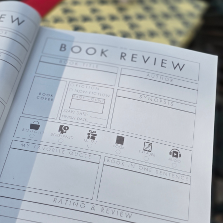 Retro Reading Journal: A5 - 120 Pages - Soft Cover + Free Bookmark