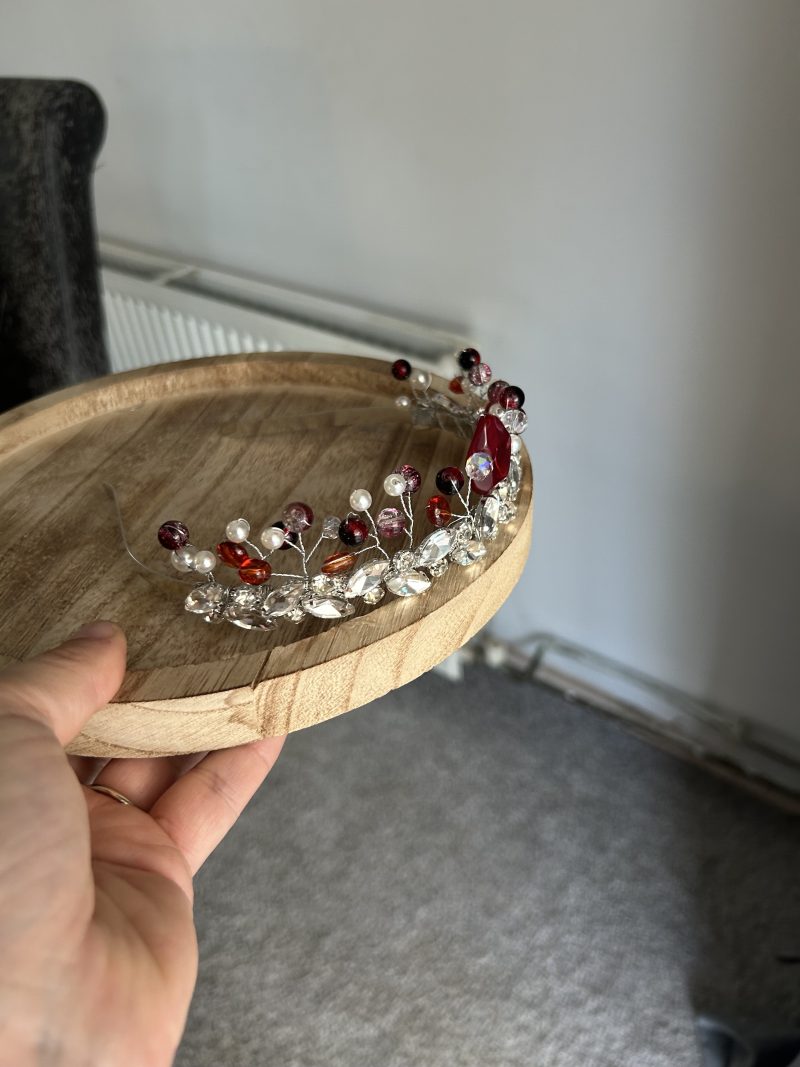 Handmade beaded tiara