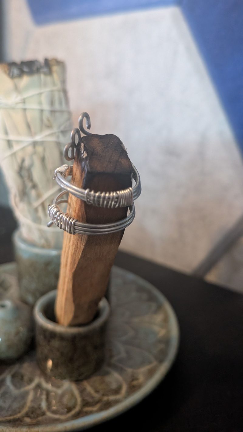 Stainless Steel Wire Wrapped Spiral Ring | Size 6 | Handmade Boho Ring | Statement Ring | Gift for Her