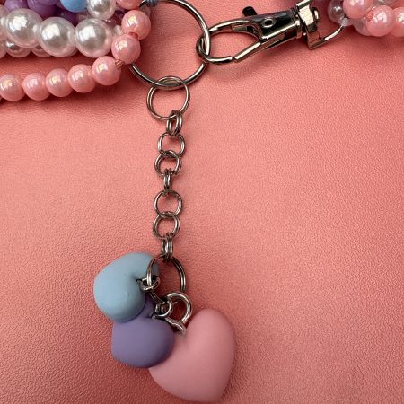 Pastel kawaii maximalist multi layer bow detail necklace