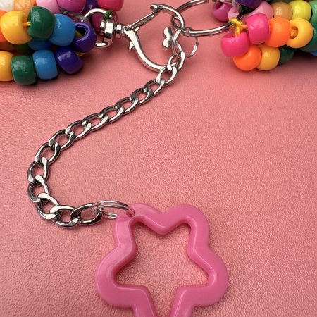 Dopamine maximalist rainbow candy beaded multi layer necklace