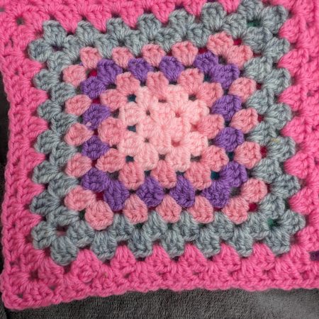 Pink granny squares 14 in total