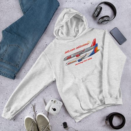 Jet2 Boeing 757 Aviation Hoodie | Cotton Blend 5 Colours Made To Order