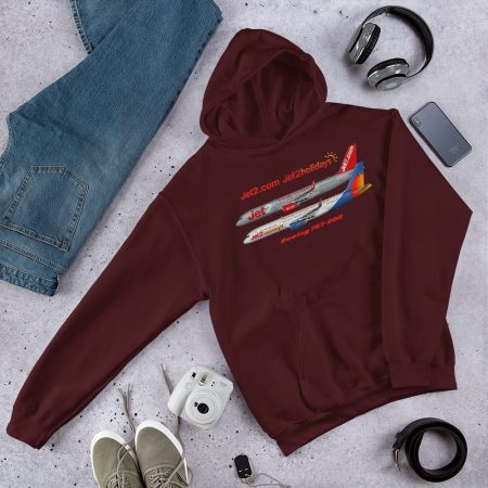 Jet2 Boeing 757 Aviation Hoodie | Cotton Blend 5 Colours Made To Order