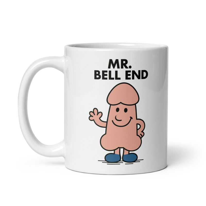 Funny Adult Humour Ceramic Mug – White 11oz Mr Bell End Cheeky Novelty Style