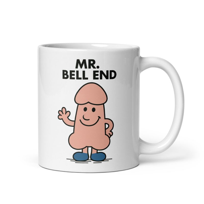 Funny Adult Humour Ceramic Mug – White 11oz Mr Bell End Cheeky Novelty Style