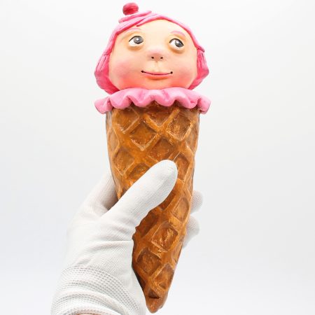 🍒 Cherry Whisper – Art Doll from the “Sweet Oddities” Series