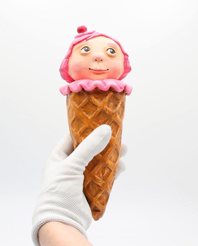 🍒 Cherry Whisper – Art Doll from the “Sweet Oddities” Series