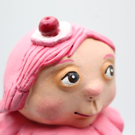 🍒 Cherry Whisper – Art Doll from the “Sweet Oddities” Series