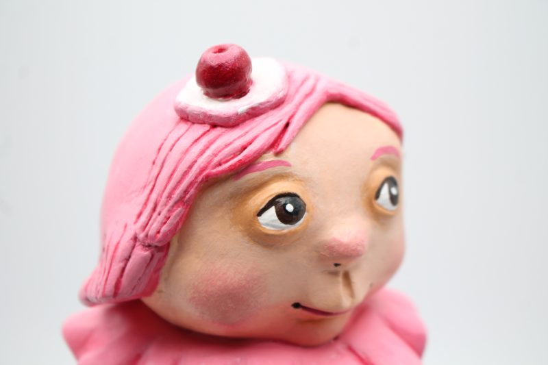 🍒 Cherry Whisper – Art Doll from the “Sweet Oddities” Series