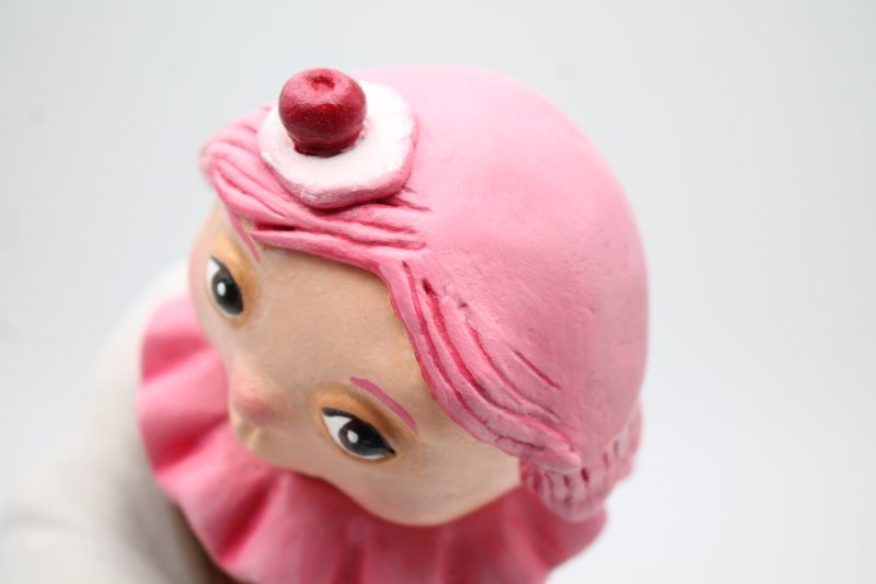 🍒 Cherry Whisper – Art Doll from the “Sweet Oddities” Series