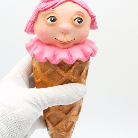🍒 Cherry Whisper – Art Doll from the “Sweet Oddities” Series