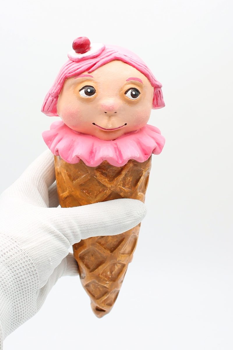 🍒 Cherry Whisper – Art Doll from the “Sweet Oddities” Series