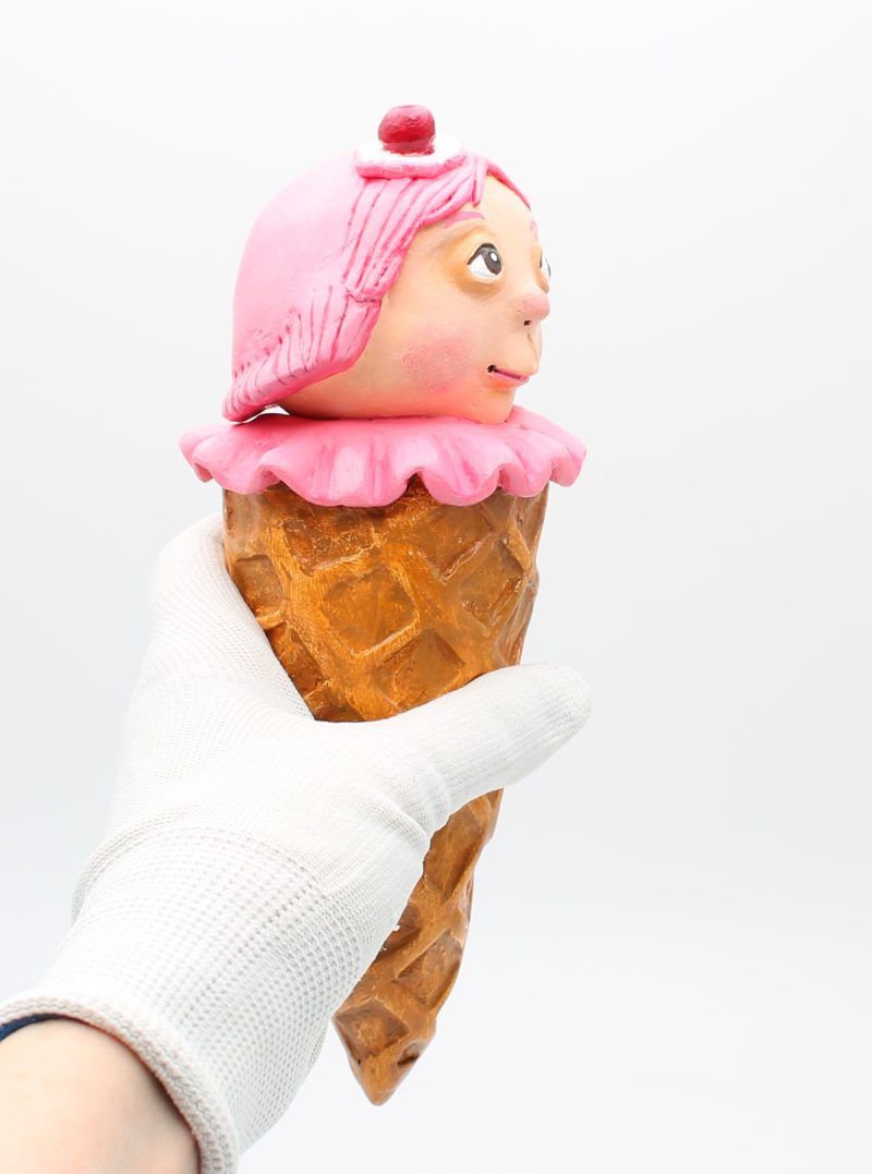 🍒 Cherry Whisper – Art Doll from the “Sweet Oddities” Series