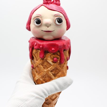 Ruby Ripple Handmade Clay Sweetheart from Sweet Oddities Collection