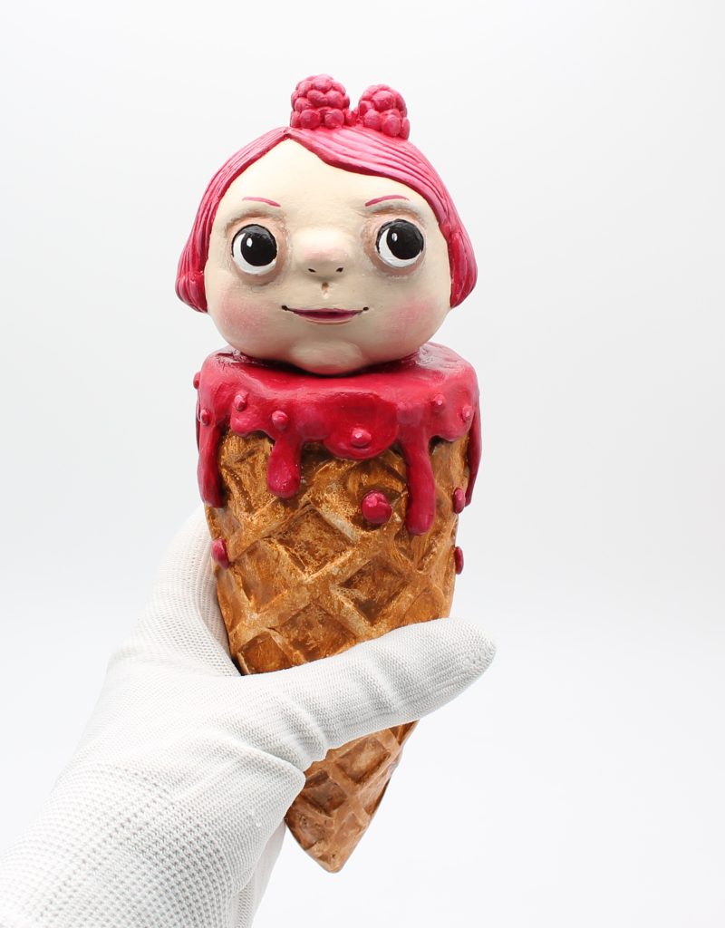 Ruby Ripple Handmade Clay Sweetheart from Sweet Oddities Collection