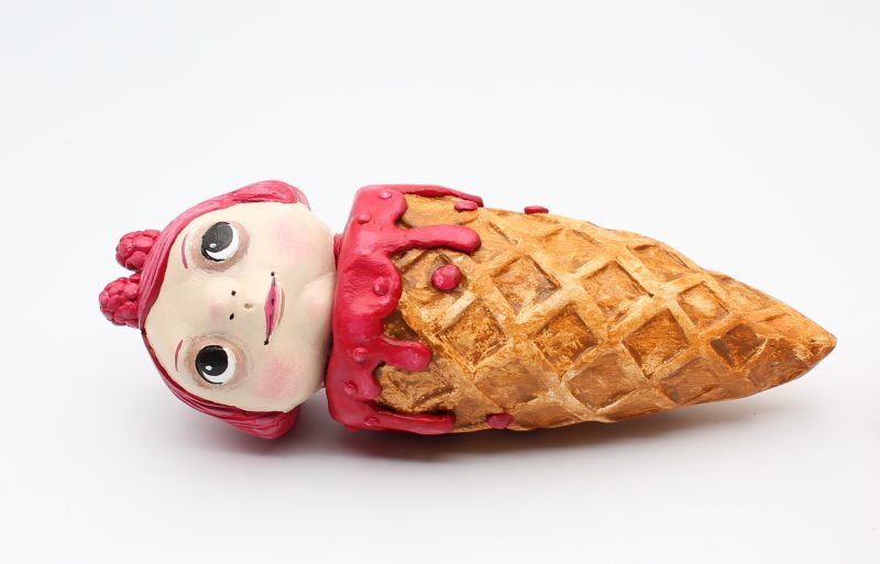 Ruby Ripple Handmade Clay Sweetheart from Sweet Oddities Collection