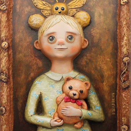 Lunette Mothveil 3D Relief Portrait from Guardians of the Unseen Series