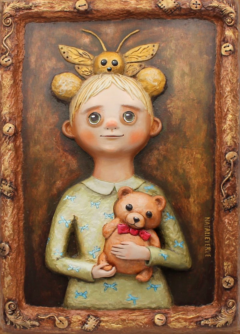 Lunette Mothveil 3D Relief Portrait from Guardians of the Unseen Series