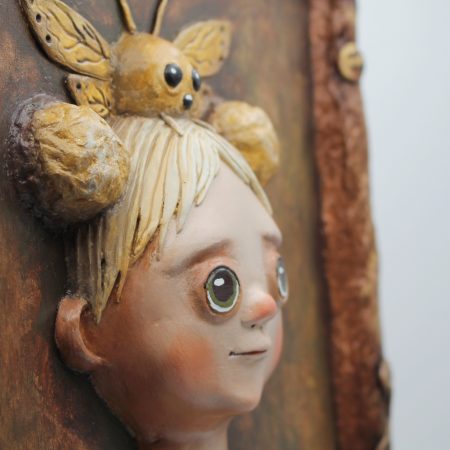Lunette Mothveil 3D Relief Portrait from Guardians of the Unseen Series
