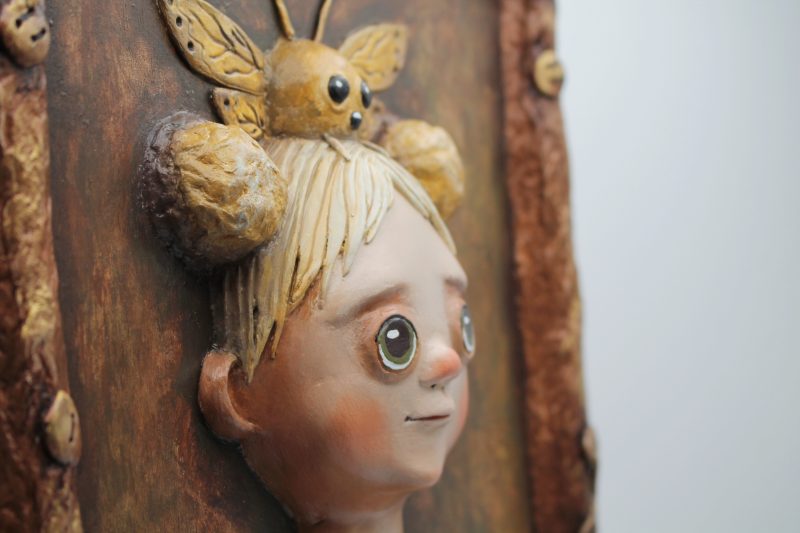 Lunette Mothveil 3D Relief Portrait from Guardians of the Unseen Series