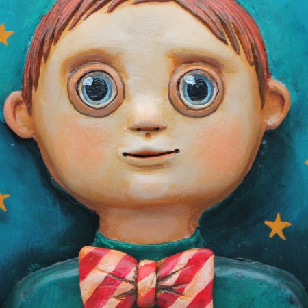 The Moonbound Keeper 3D Relief Portrait, Ready to Hang