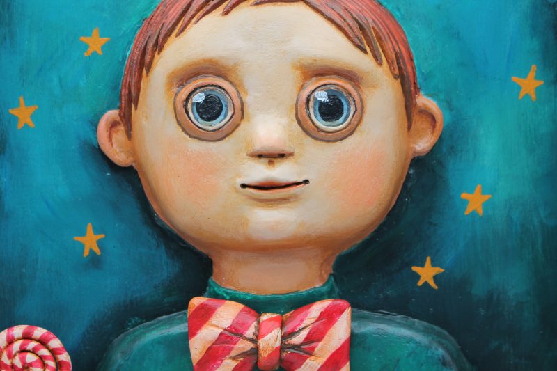 The Moonbound Keeper 3D Relief Portrait, Ready to Hang