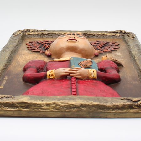Clara Nightfeather 3D Sculptural Portrait, Ready to Hang