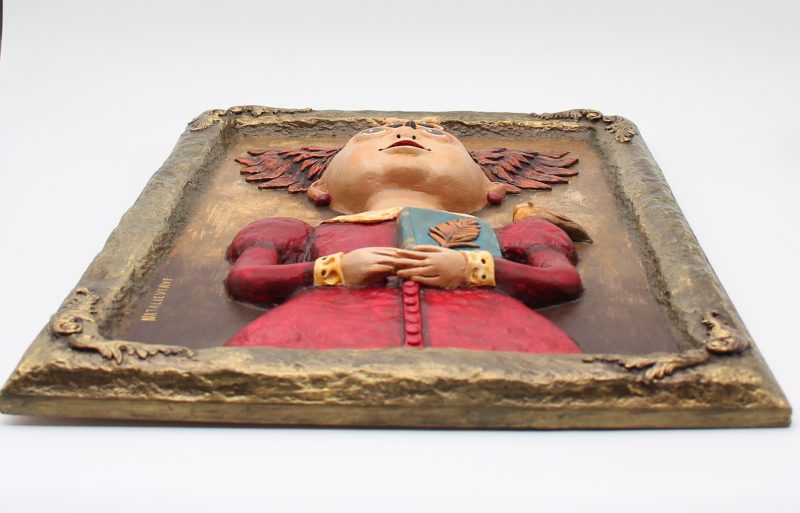 Clara Nightfeather 3D Sculptural Portrait, Ready to Hang