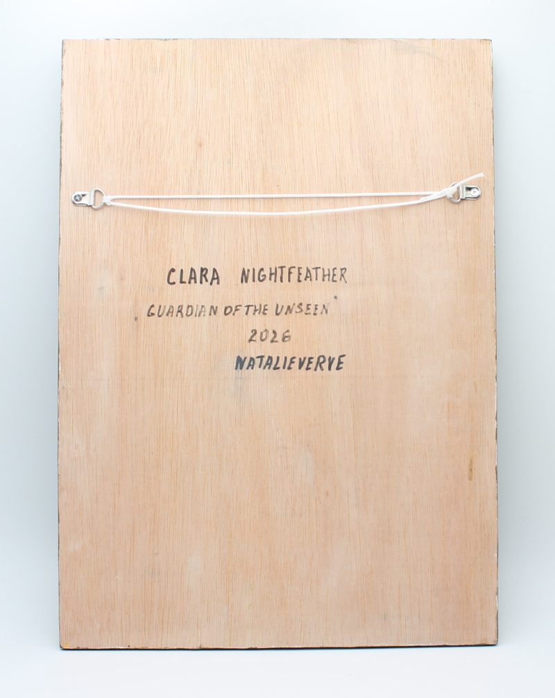 Clara Nightfeather 3D Sculptural Portrait, Ready to Hang