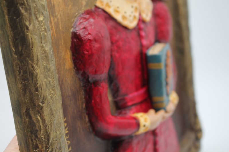 Clara Nightfeather 3D Sculptural Portrait, Ready to Hang