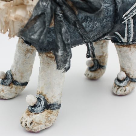 Handmade Vintage-Style Paper Clay Cat Doll, Percival Purr