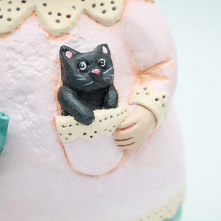 Handmade Penny Teapotwhisper Figurine with Movable Head, 25cm Tall