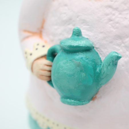Handmade Penny Teapotwhisper Figurine with Movable Head, 25cm Tall
