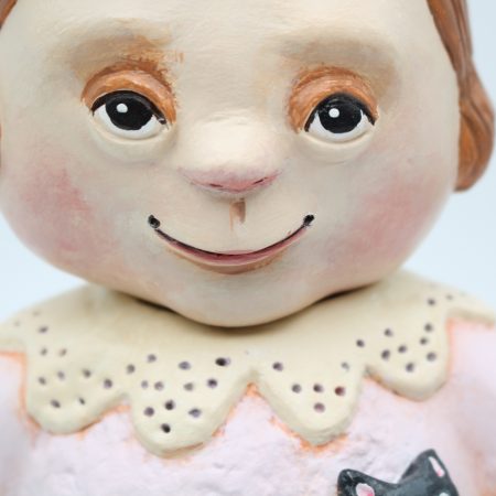 Handmade Penny Teapotwhisper Figurine with Movable Head, 25cm Tall