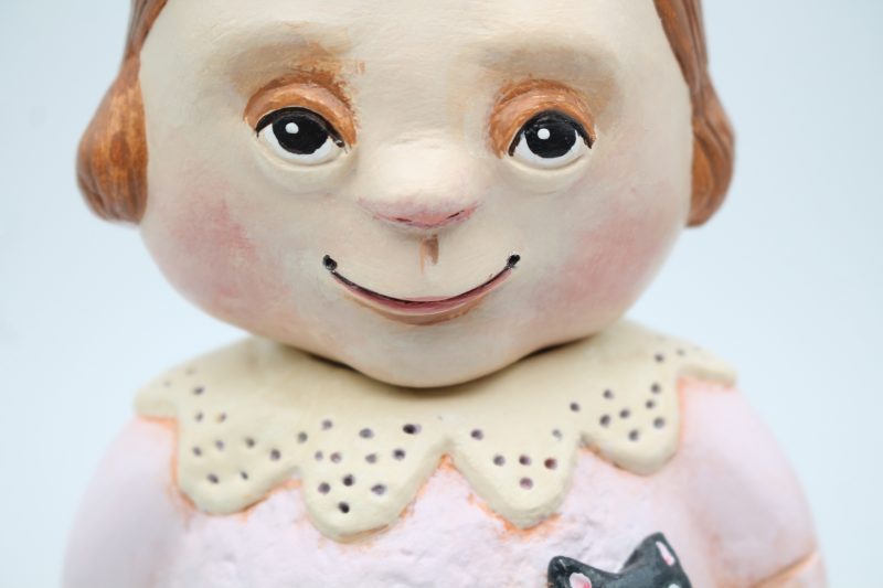 Handmade Penny Teapotwhisper Figurine with Movable Head, 25cm Tall