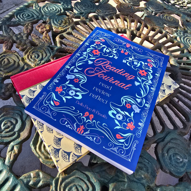 Art Nouveau Reading Journal: A5 – 120 Pages + Free Bookmark