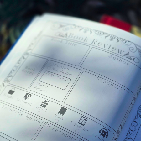 Art Nouveau Reading Journal: A5 – 120 Pages + Free Bookmark