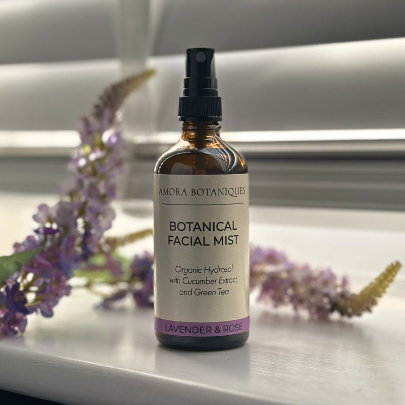 Organic Lavender Rose Face Mist | Botanical Hydrosol Blend