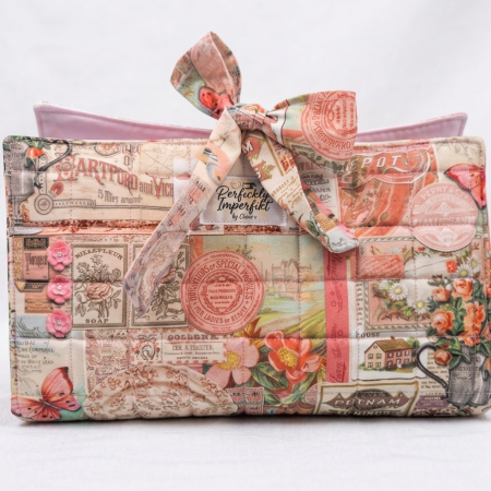 Beautiful vintage designed fabric cosmetics case
