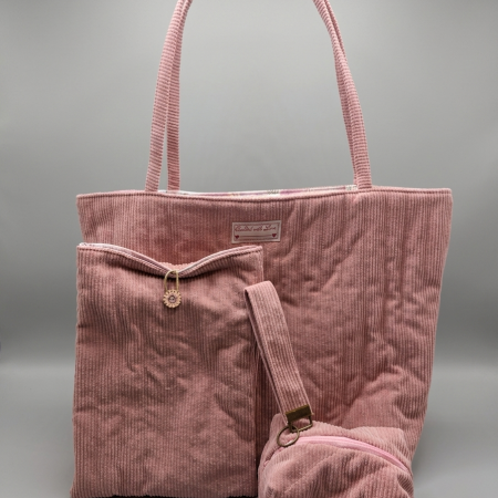 Dusky pink tote collection