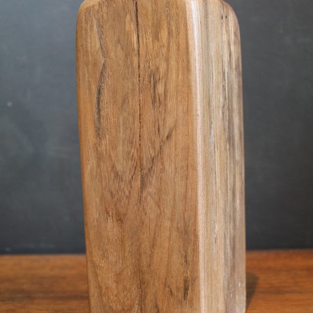 Wood block table lamp