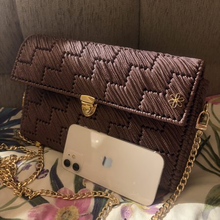 Beautiful burgundy cross body bag