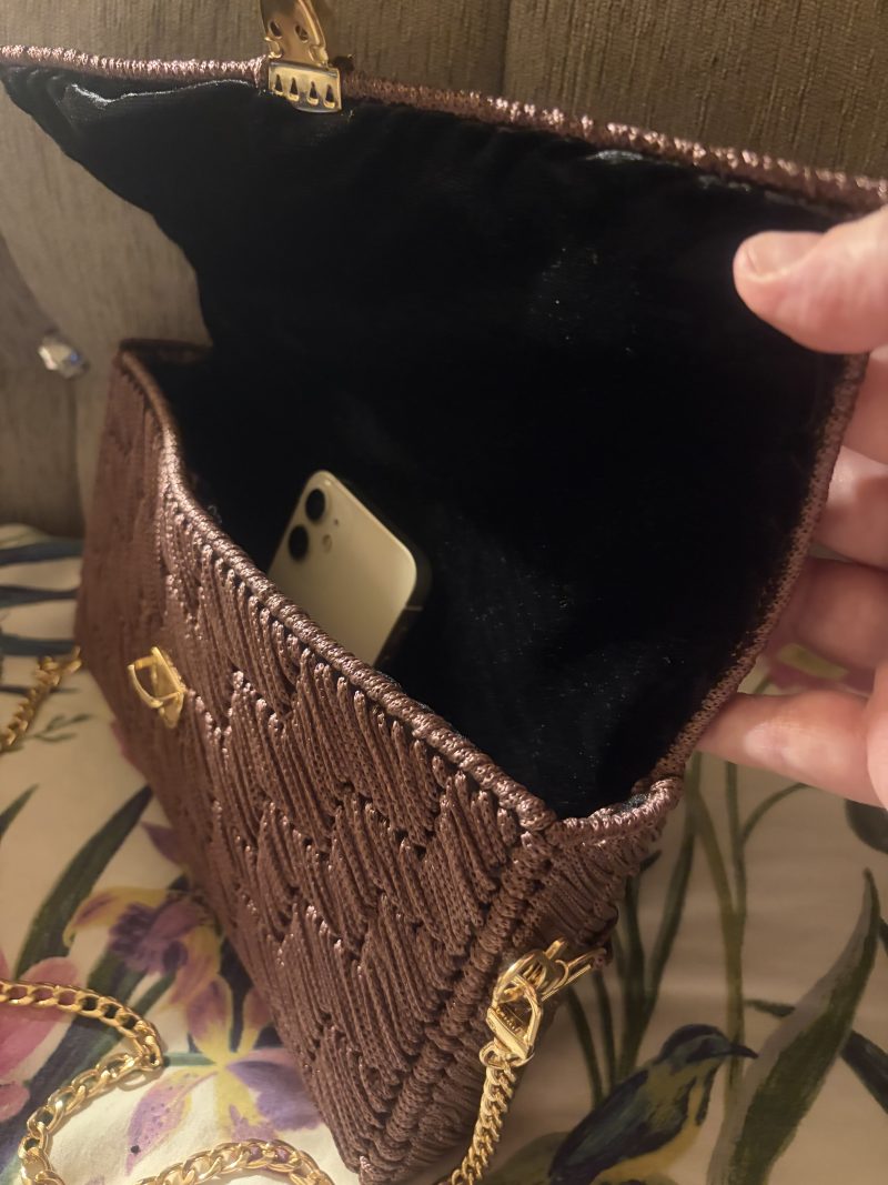 Beautiful burgundy cross body bag