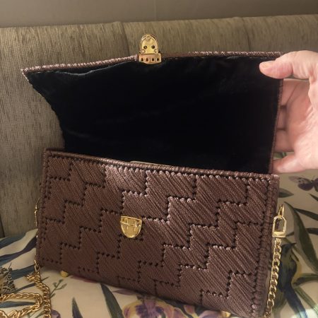Beautiful burgundy cross body bag
