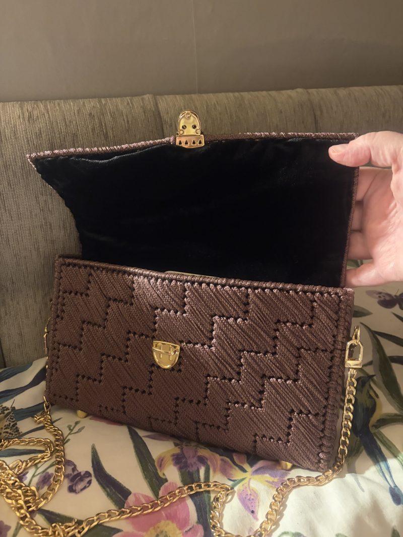 Beautiful burgundy cross body bag