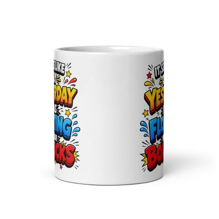 Dad Floating In Your Bollocks Ceramic Mug – White 11oz Rude Father’s Day Gift
