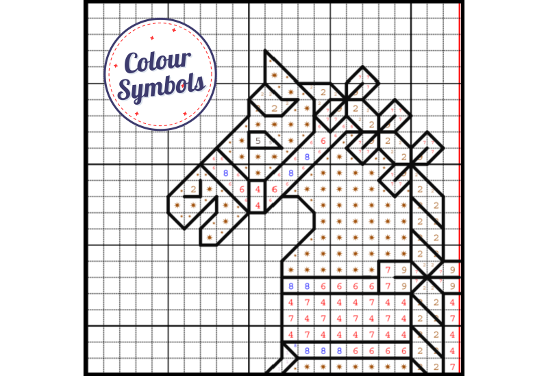 April ~ Rocking Horse ~ Cross Stitch Pattern PDF