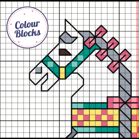 April ~ Rocking Horse ~ Cross Stitch Pattern PDF