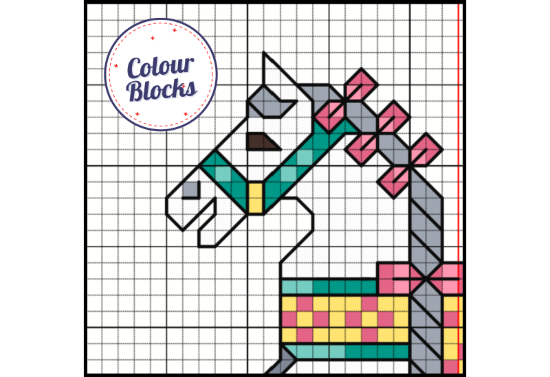 April ~ Rocking Horse ~ Cross Stitch Pattern PDF